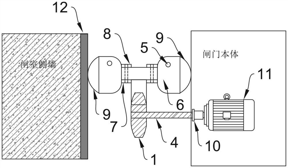 Bottom pivot flap gate side water stop device and structure convenient to overhaul