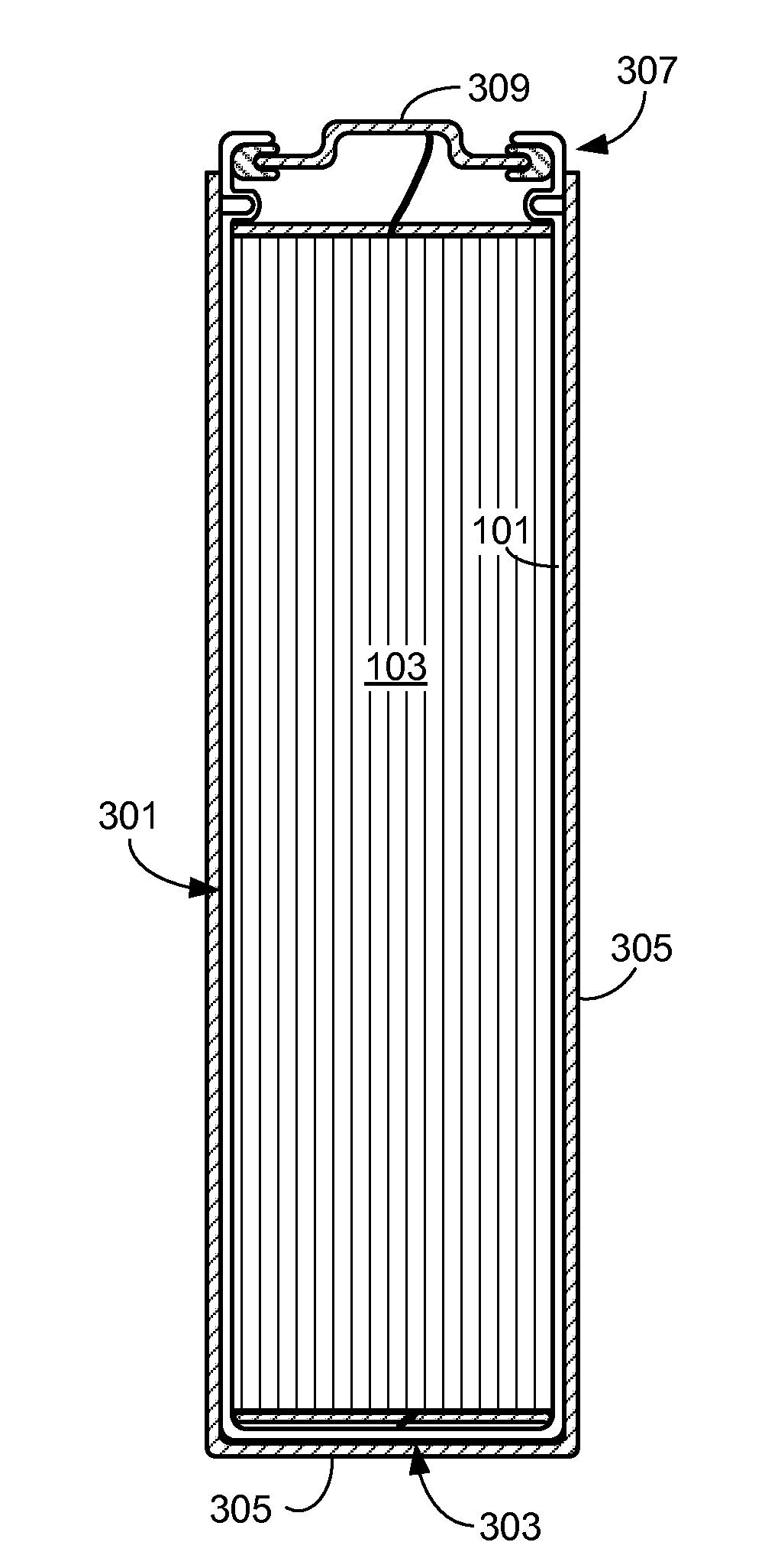 Cell with an Outer Layer of Intumescent Material