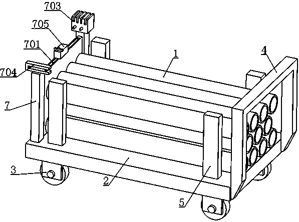 A convenient traction plastic pipe handling equipment