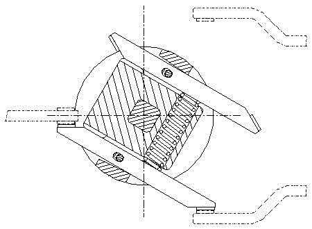 A double-break point movable contact structure of a dual-power automatic transfer switch