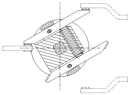 A double-break point movable contact structure of a dual-power automatic transfer switch