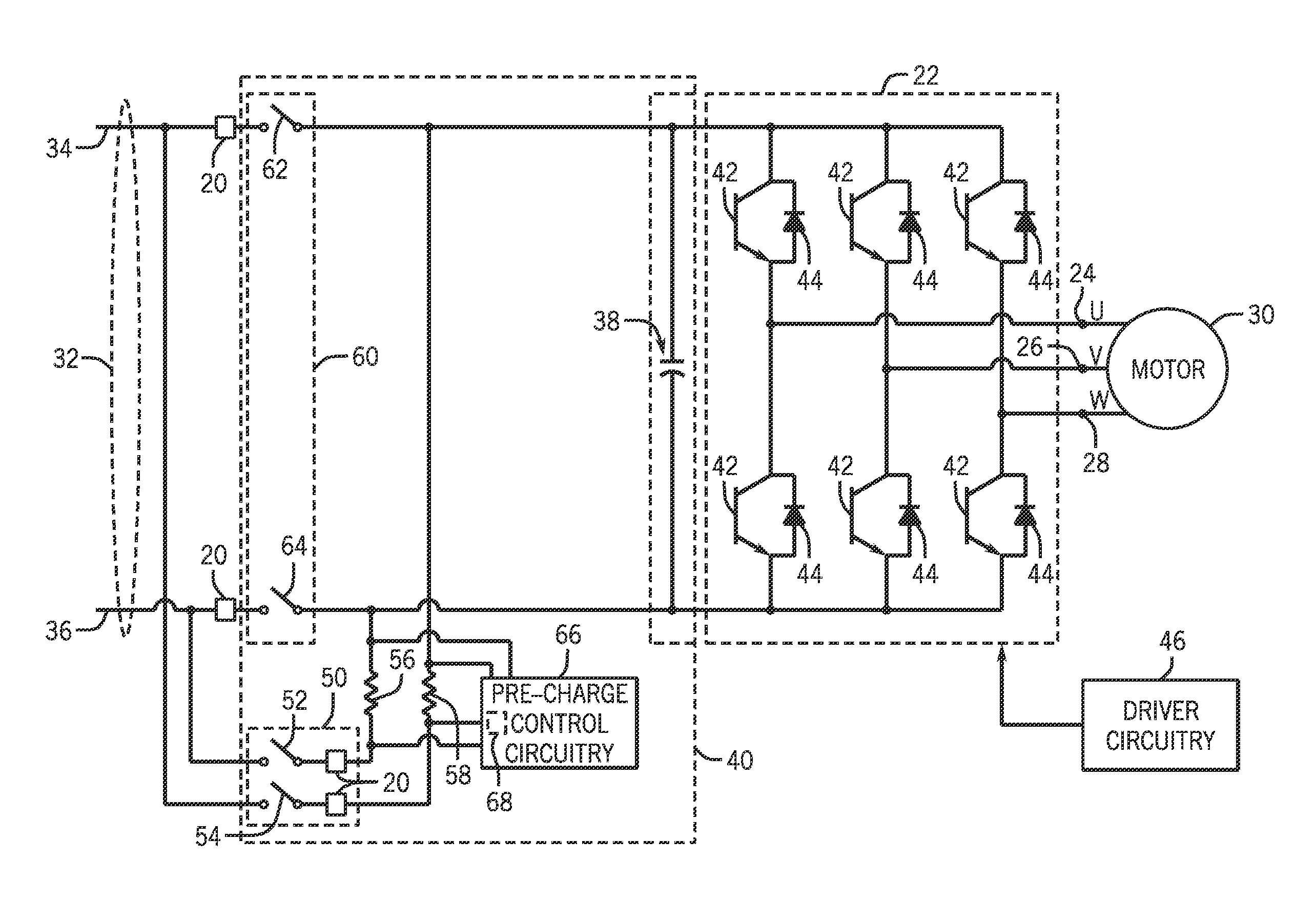 DC pre-charge circuit