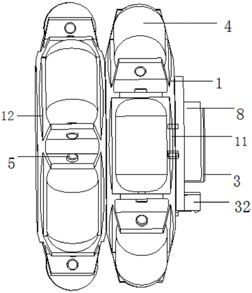 Integrated universal wheel and control method thereof