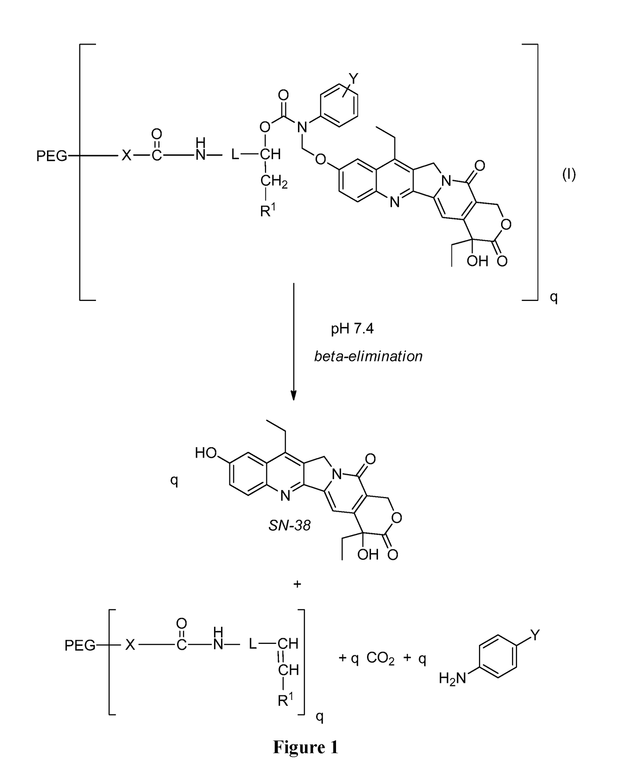 Slow-release conjugates of sn-38