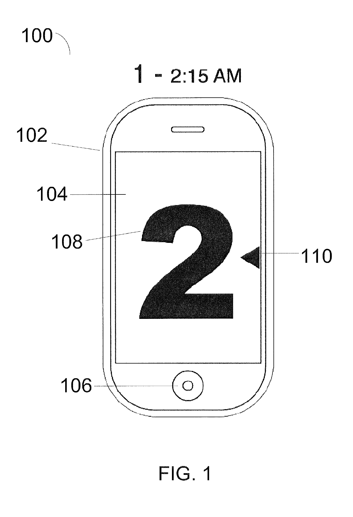 Method and device for tactilely reading time on a touch screen