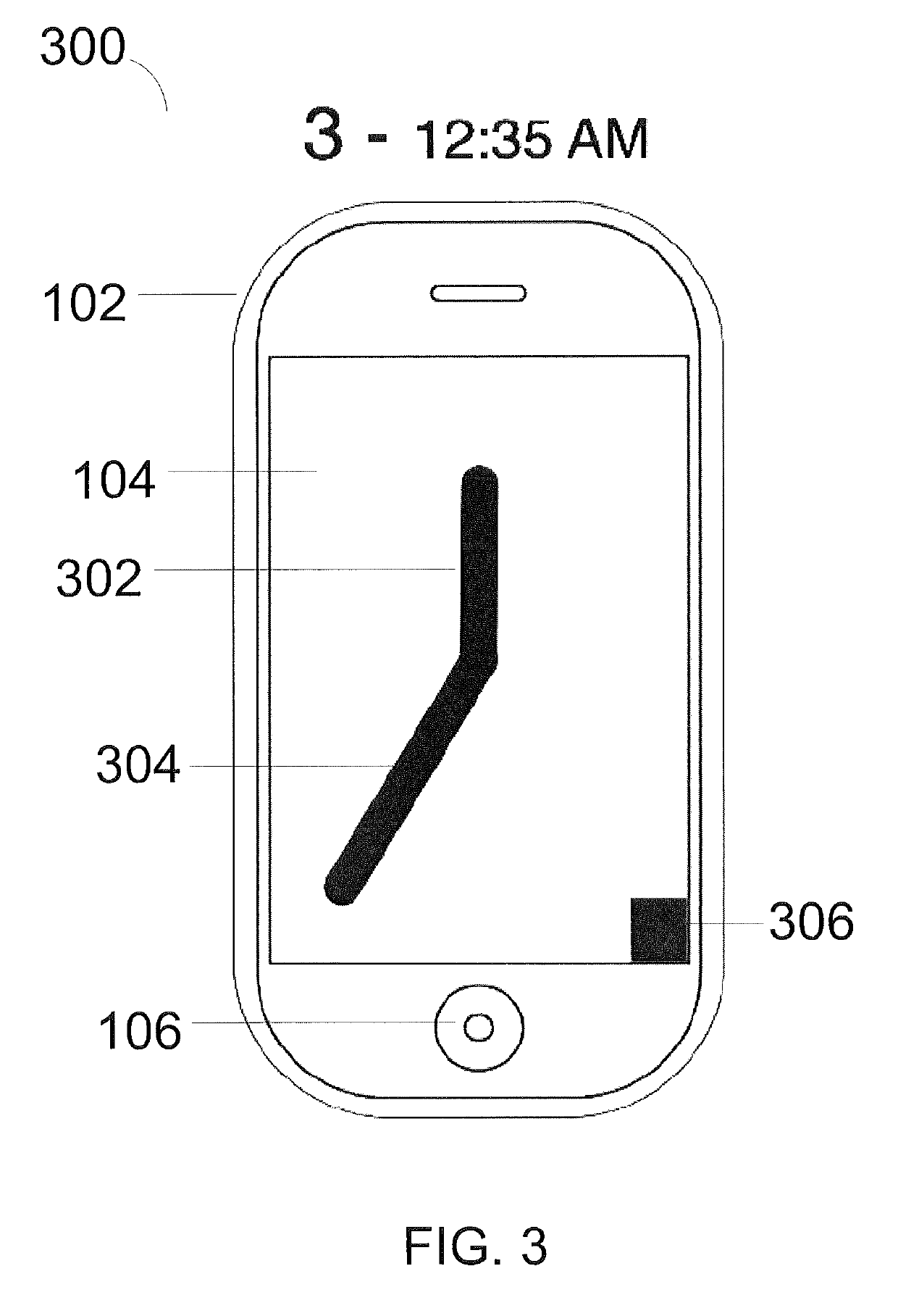 Method and device for tactilely reading time on a touch screen