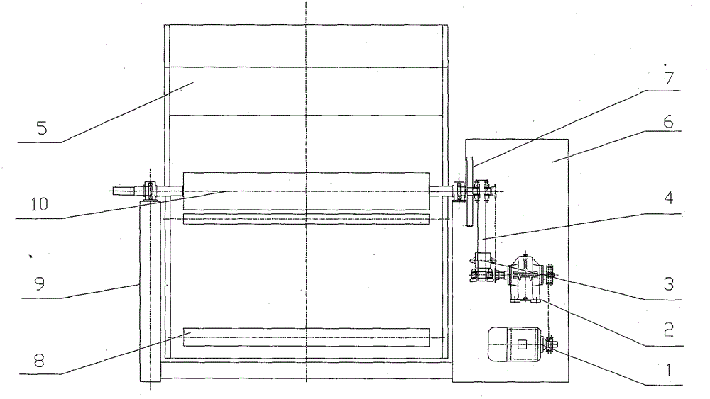 Gear swing-arm single-motor jig dyeing machine