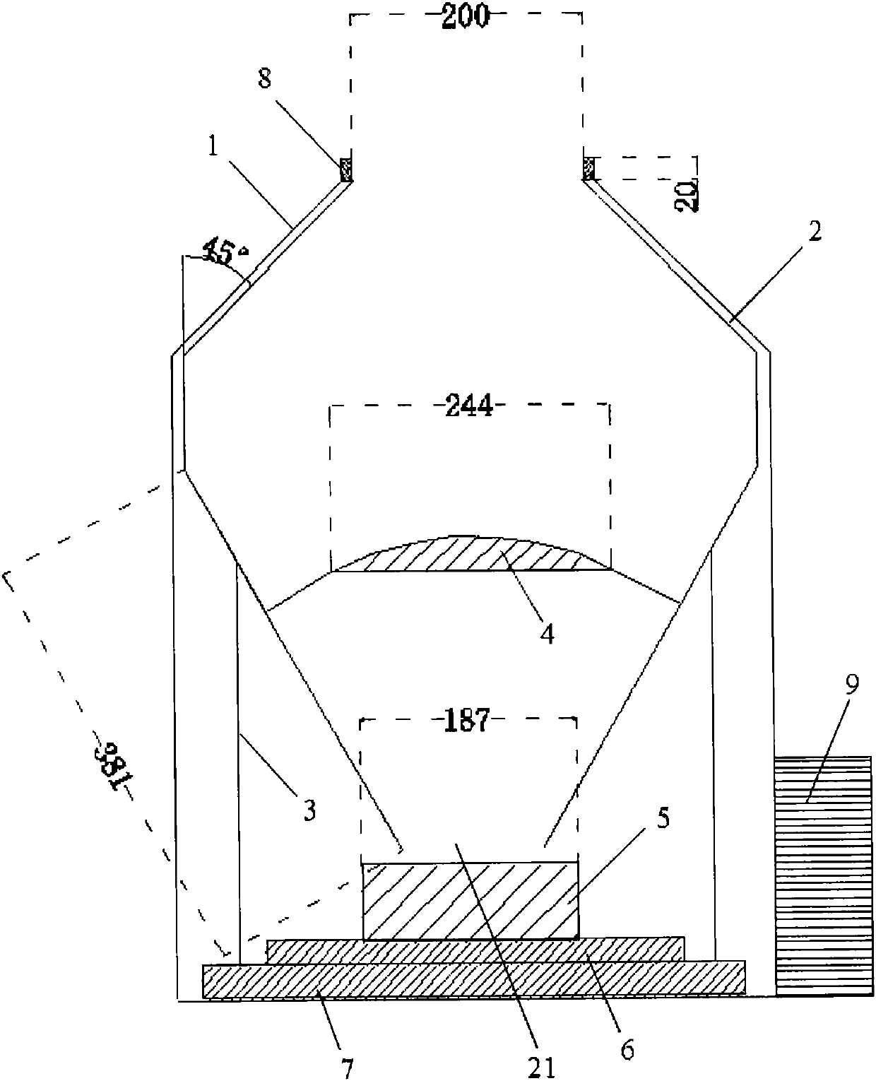 A Weighing Rain Gauge Structure Suitable for Freezing Rain Precipitation Measurement