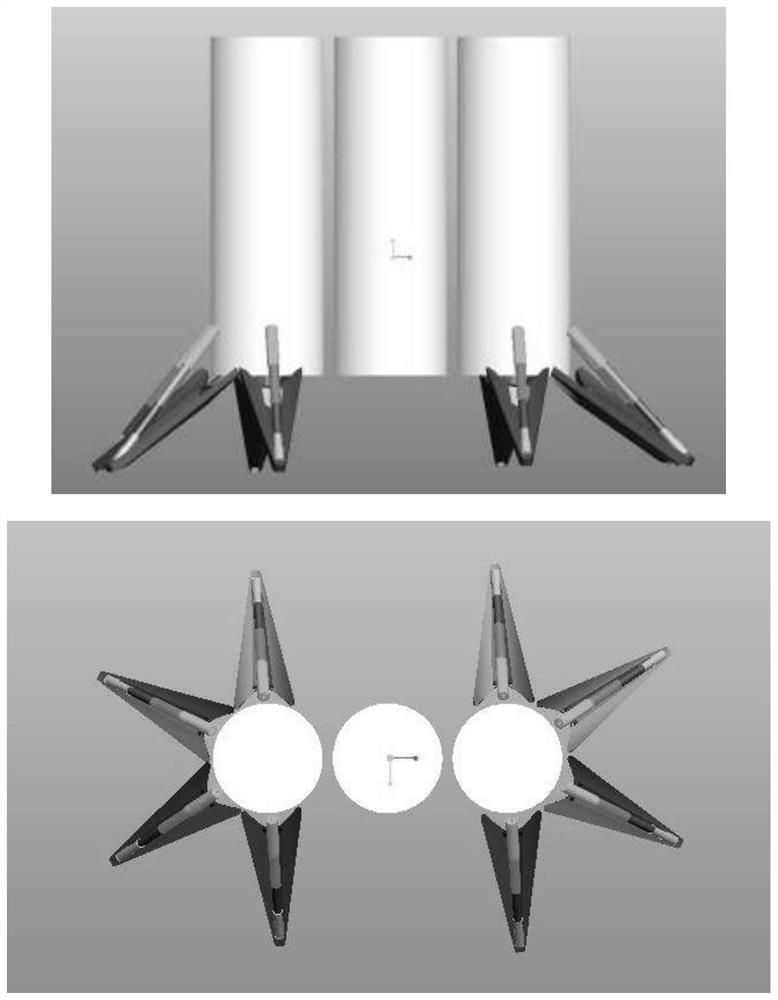 Combination recovery rocket overall structure based on general core level