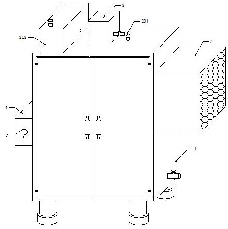 Cleaning device for livestock veterinarian