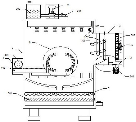 Cleaning device for livestock veterinarian