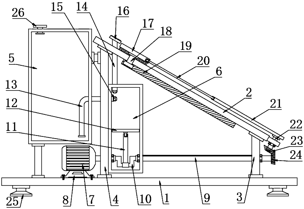 Solar power generation device with cleaning function