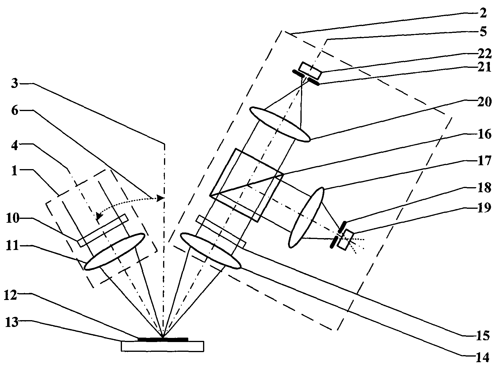 Ultra-resolution dual shaft differential confocal measurement method and device