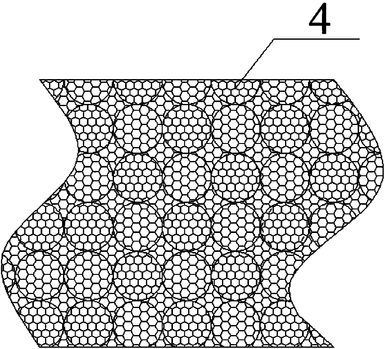 Anti-collision and anti-freeze composite structure with concave-convex point type