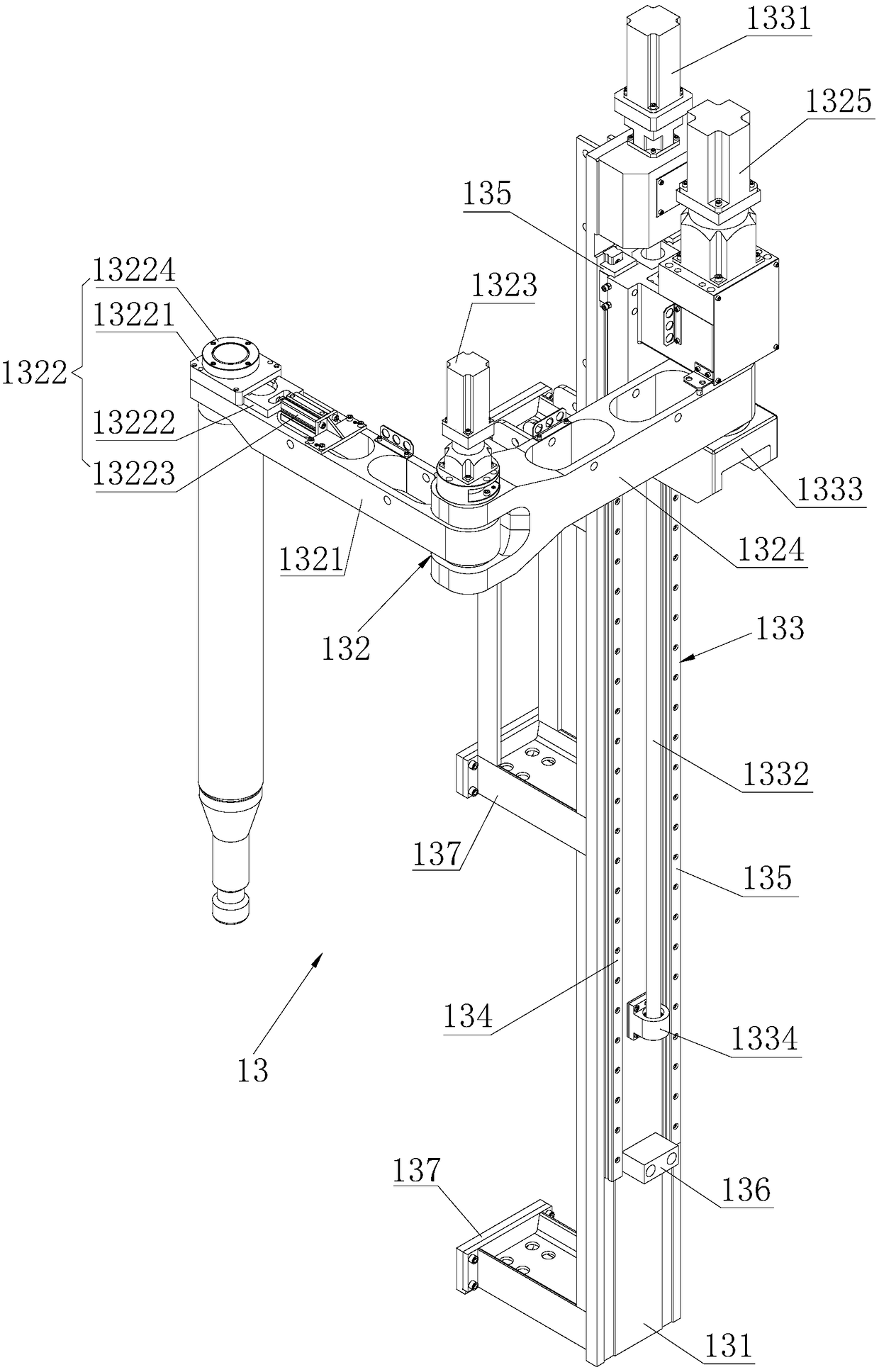 Automatic tool changing system for broaching machine