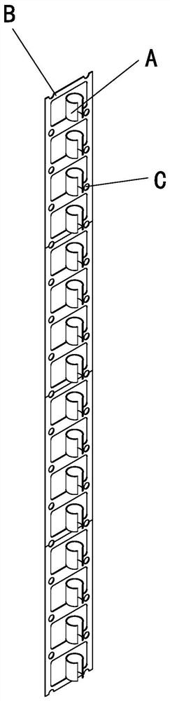 Positioning claw cutting feeding device