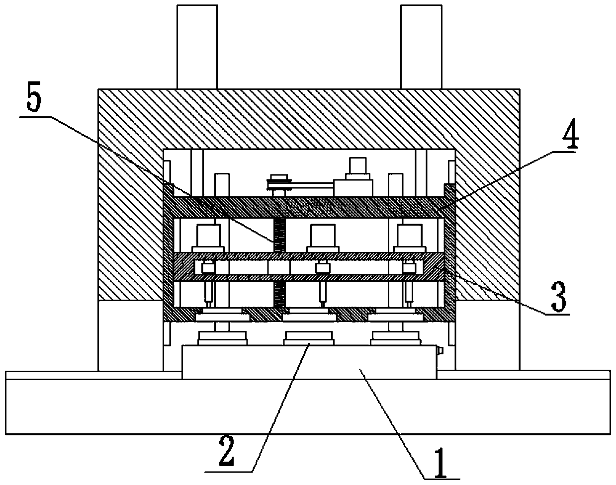 A processing equipment for holes on the indexing circle of disc parts