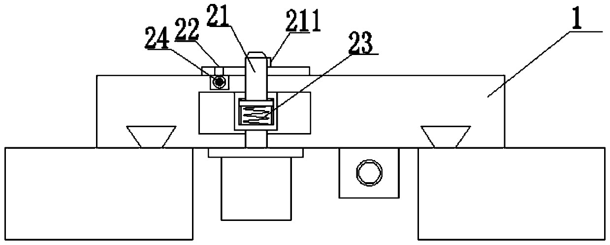 A processing equipment for holes on the indexing circle of disc parts