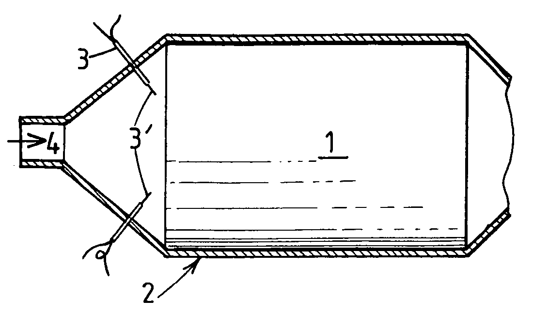 Particulate filter for purifying exhaust gases of internal combustion engines comprising hot spot ceramic ignitors