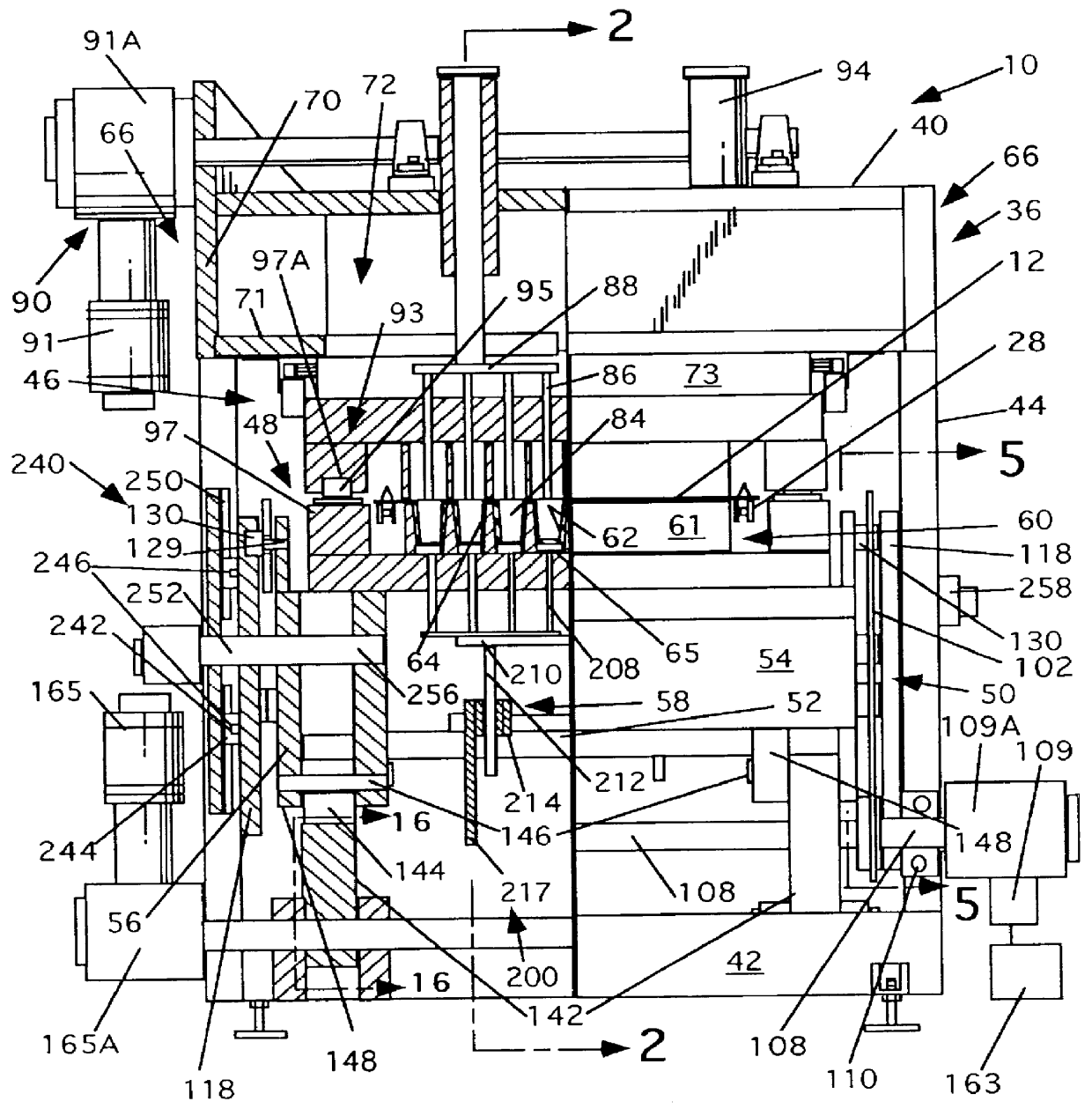 Differential pressure forming, trimming and stacking apparatus