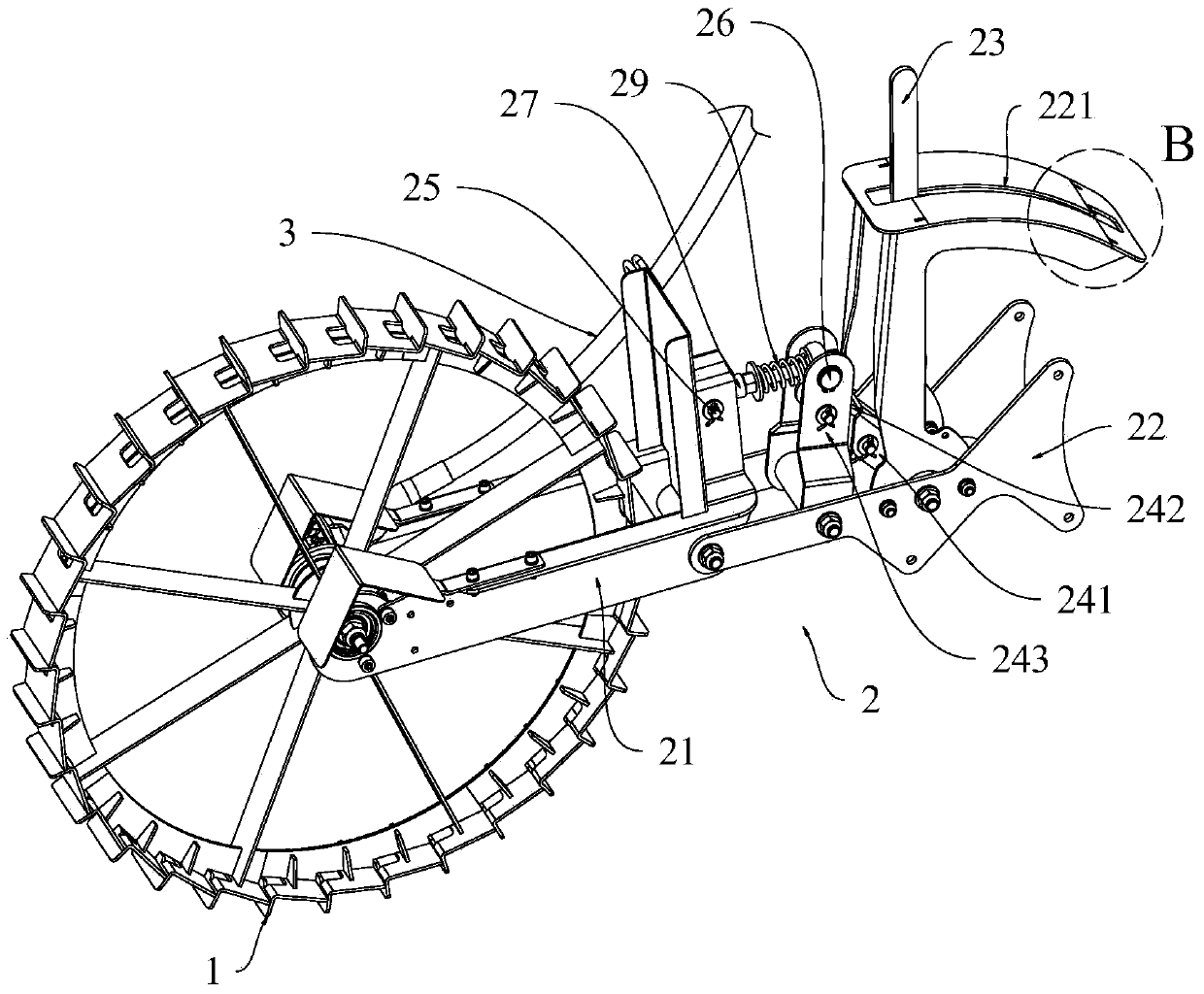 Driving device of seed or fertilizer discharging device