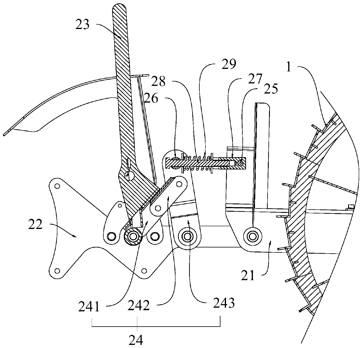 Driving device of seed or fertilizer discharging device