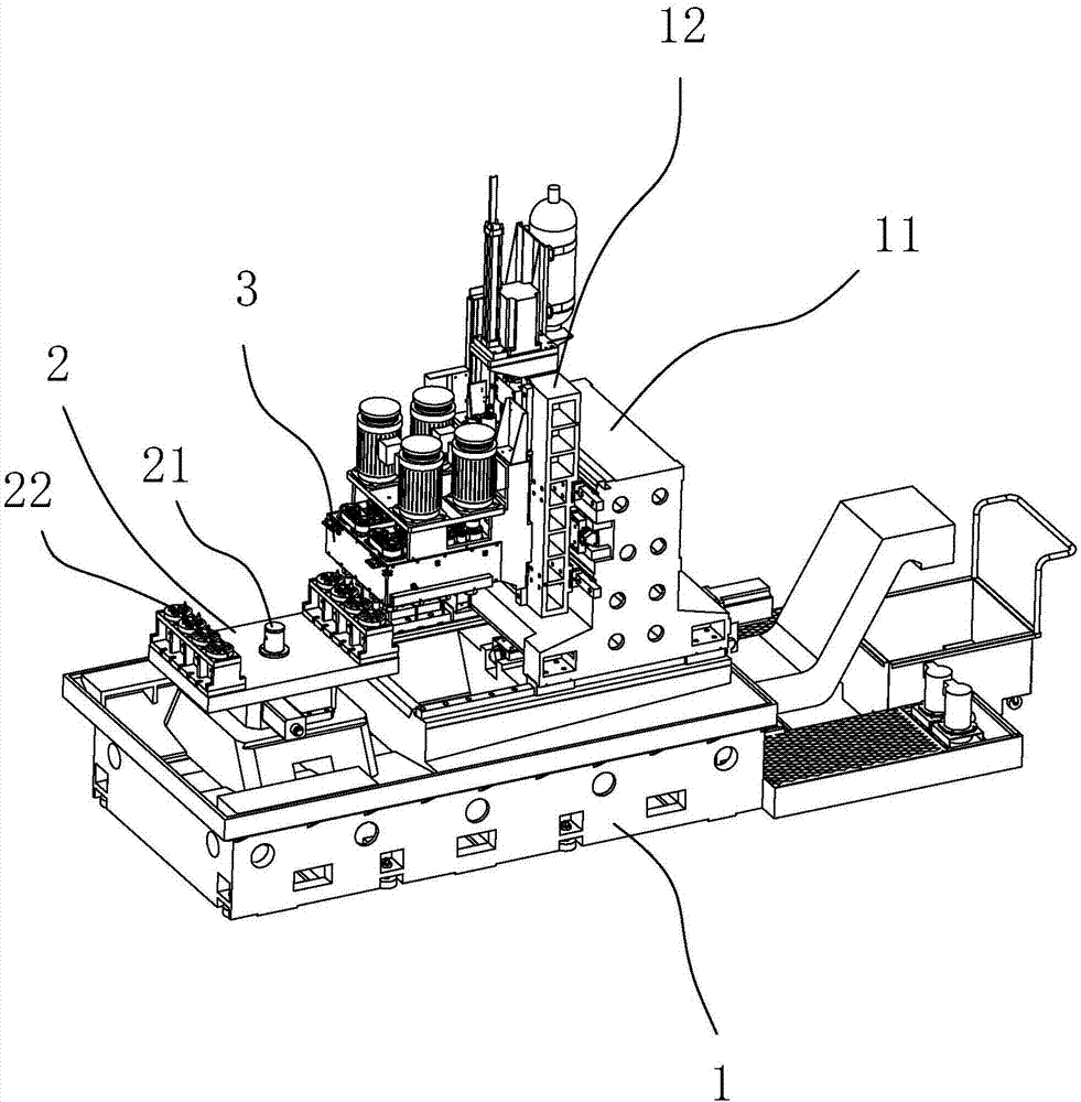 Multi-spindle processing center with rotary table