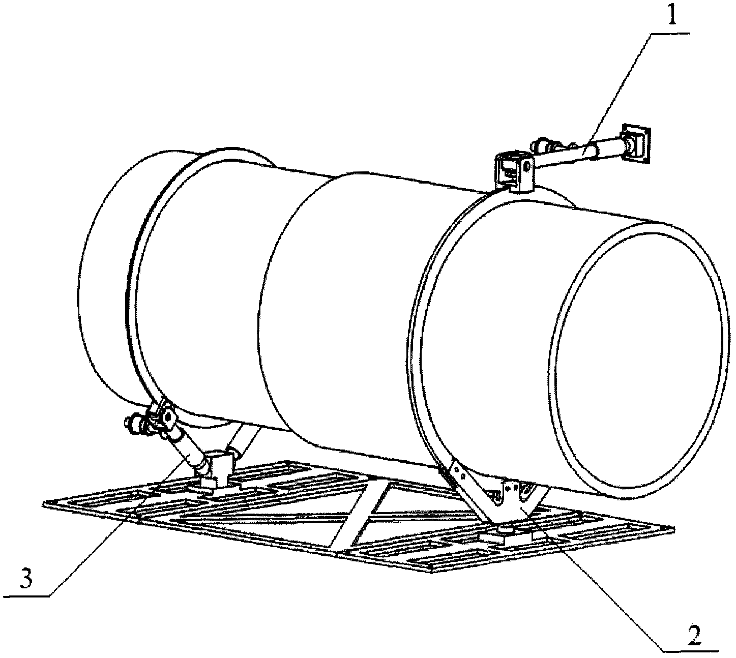 A damping mechanism for deploying an antenna