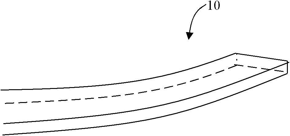 Control method for upward and downward head bending of plate blank