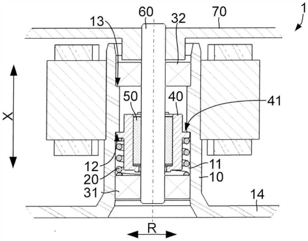 Locking device for ventilator