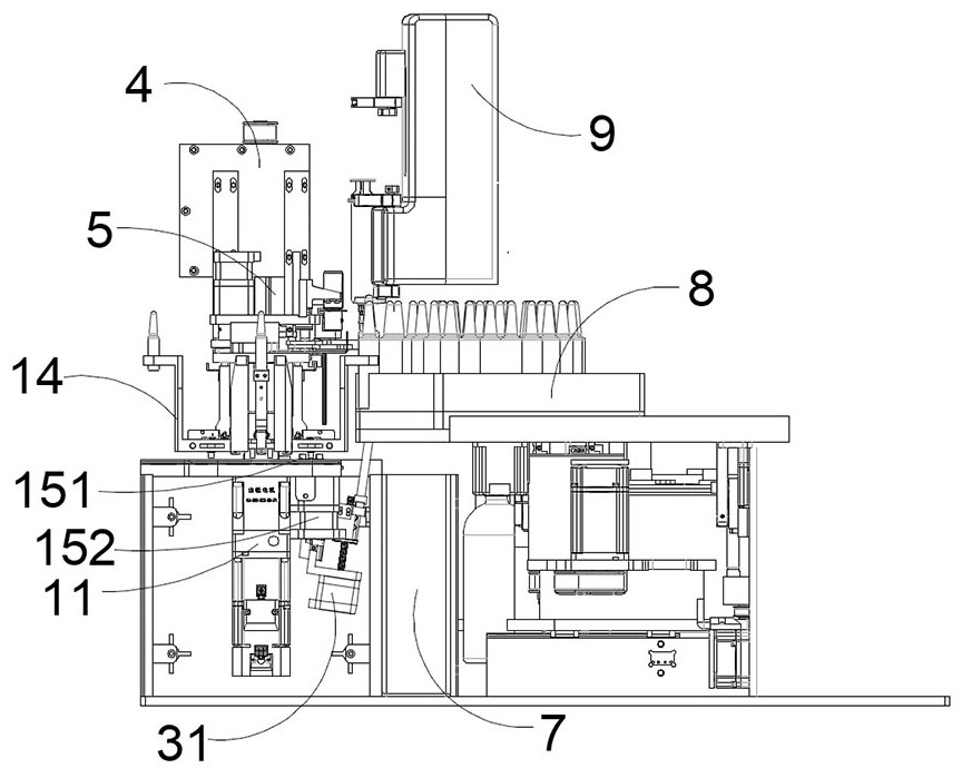 Annular automatic ampoule bottle conveying device and method