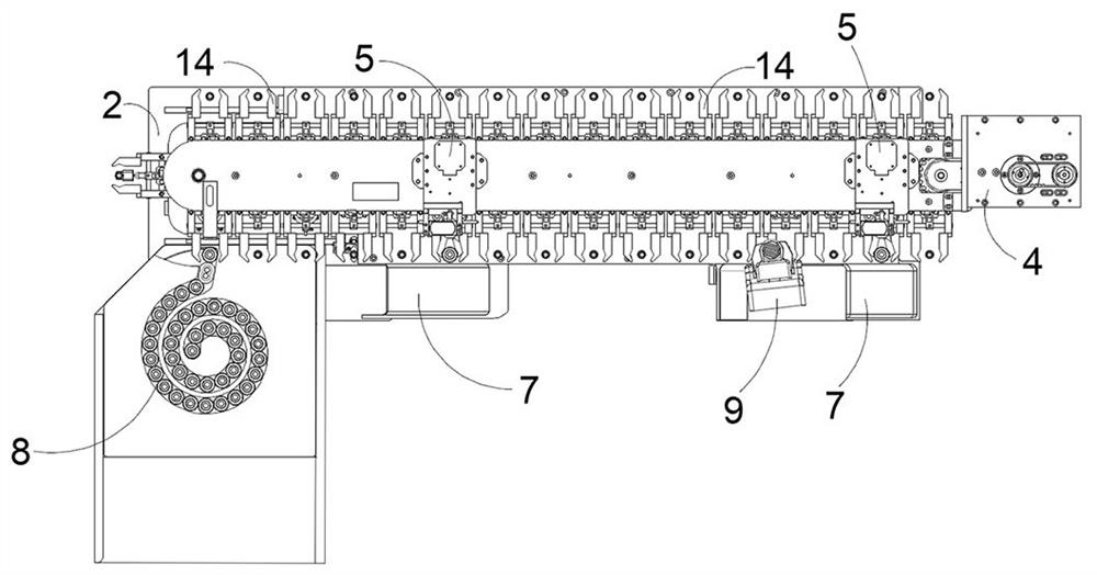 Annular automatic ampoule bottle conveying device and method