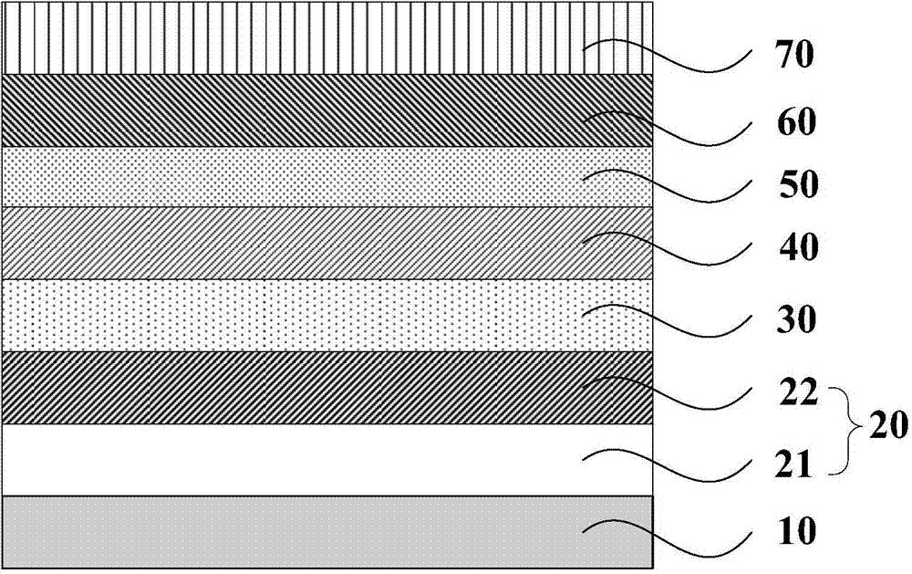 Transparent organic electroluminescent device and preparation method thereof