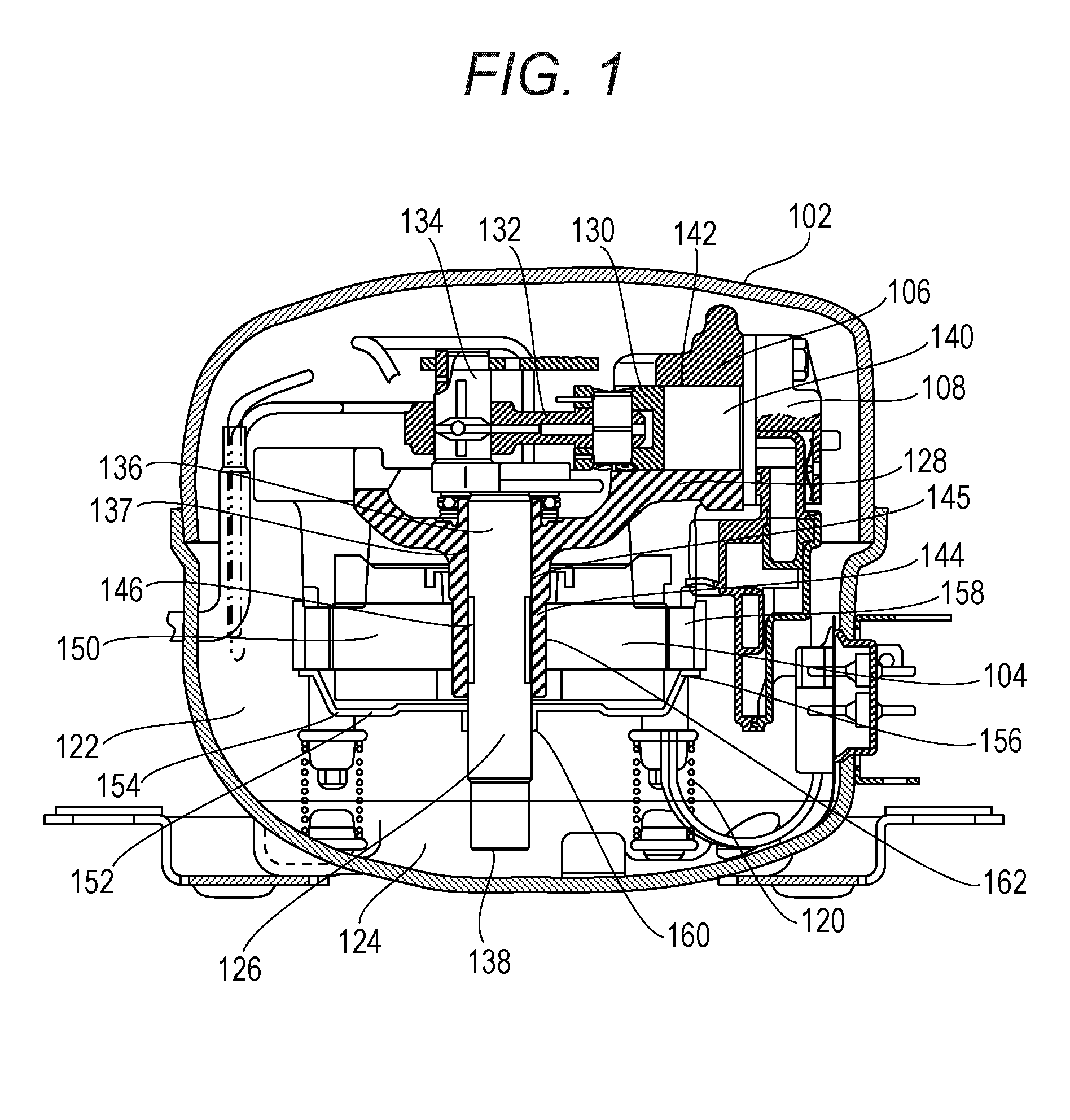 Sealed compressor and refrigeration device