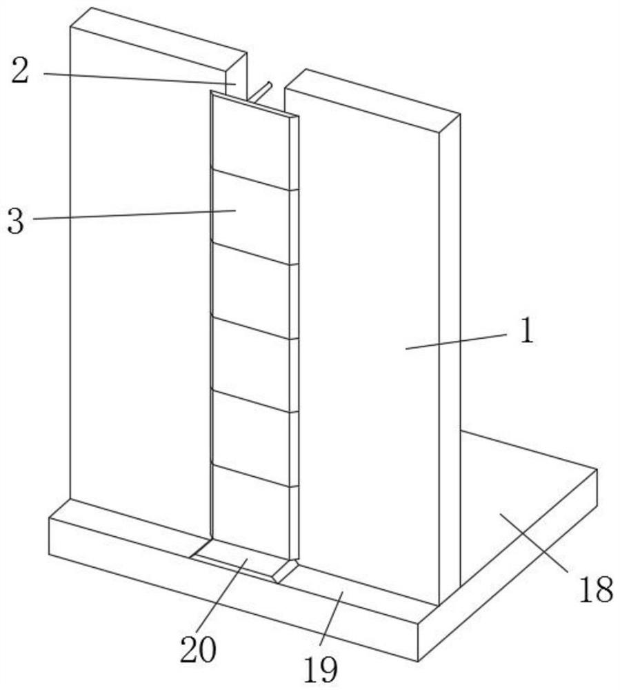 Building pouring formwork support and construction method thereof