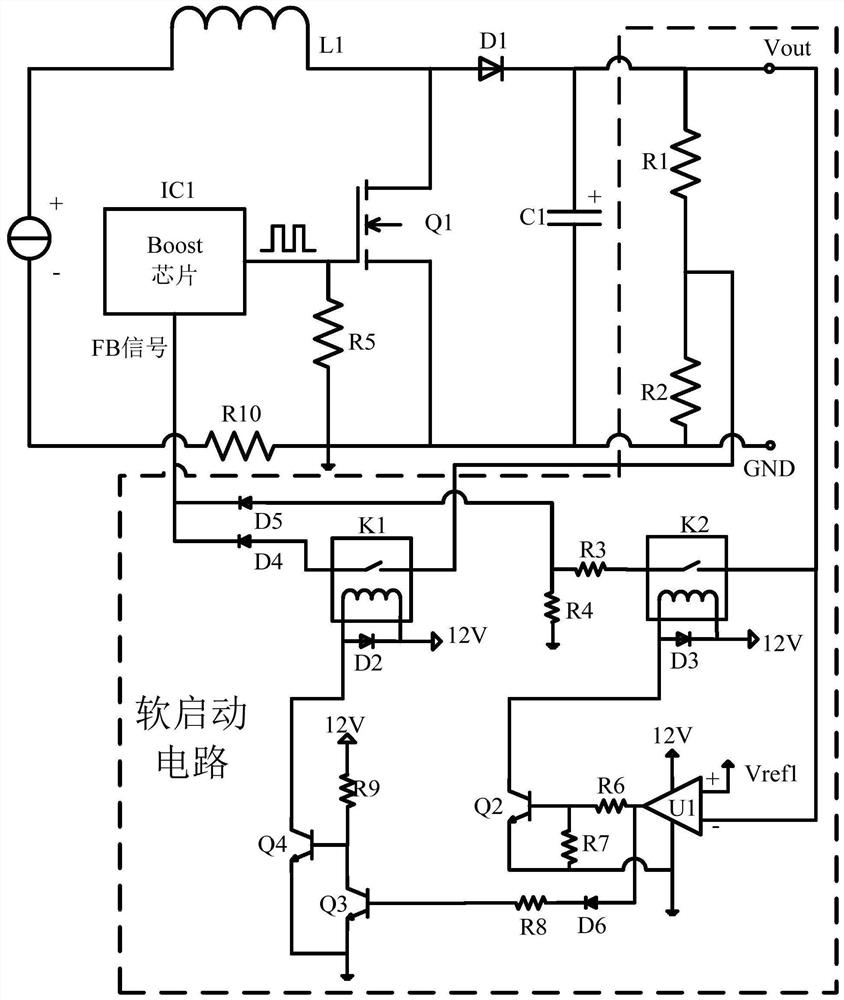 Soft start device and method, switching power supply, controller and robot