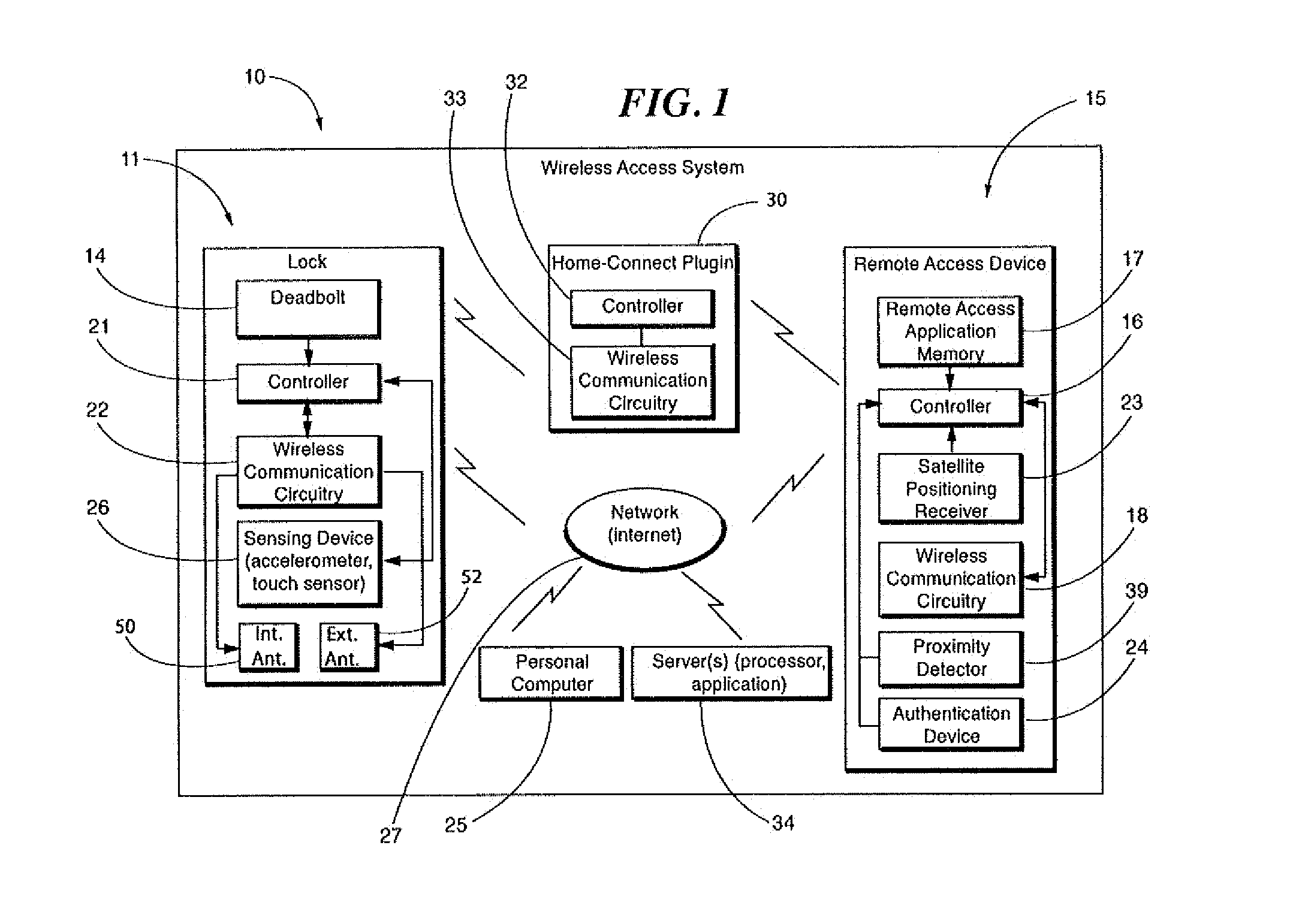 Wireless access control system and related methods