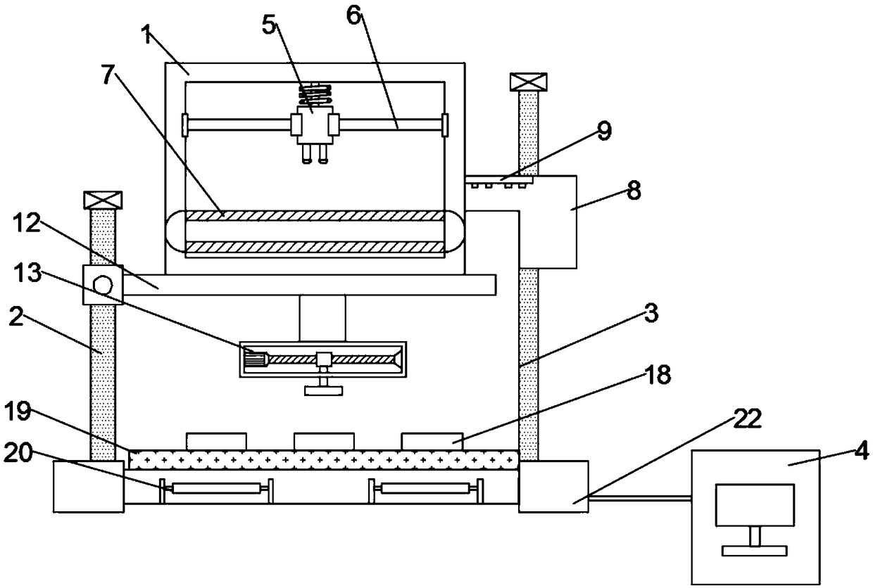 Double-camera module correcting device and correcting method thereof