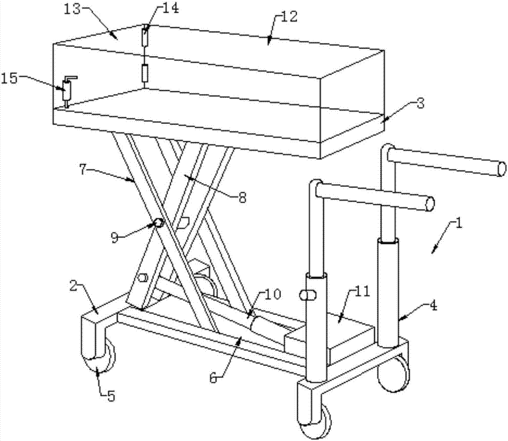 Small hydraulic lifting platform