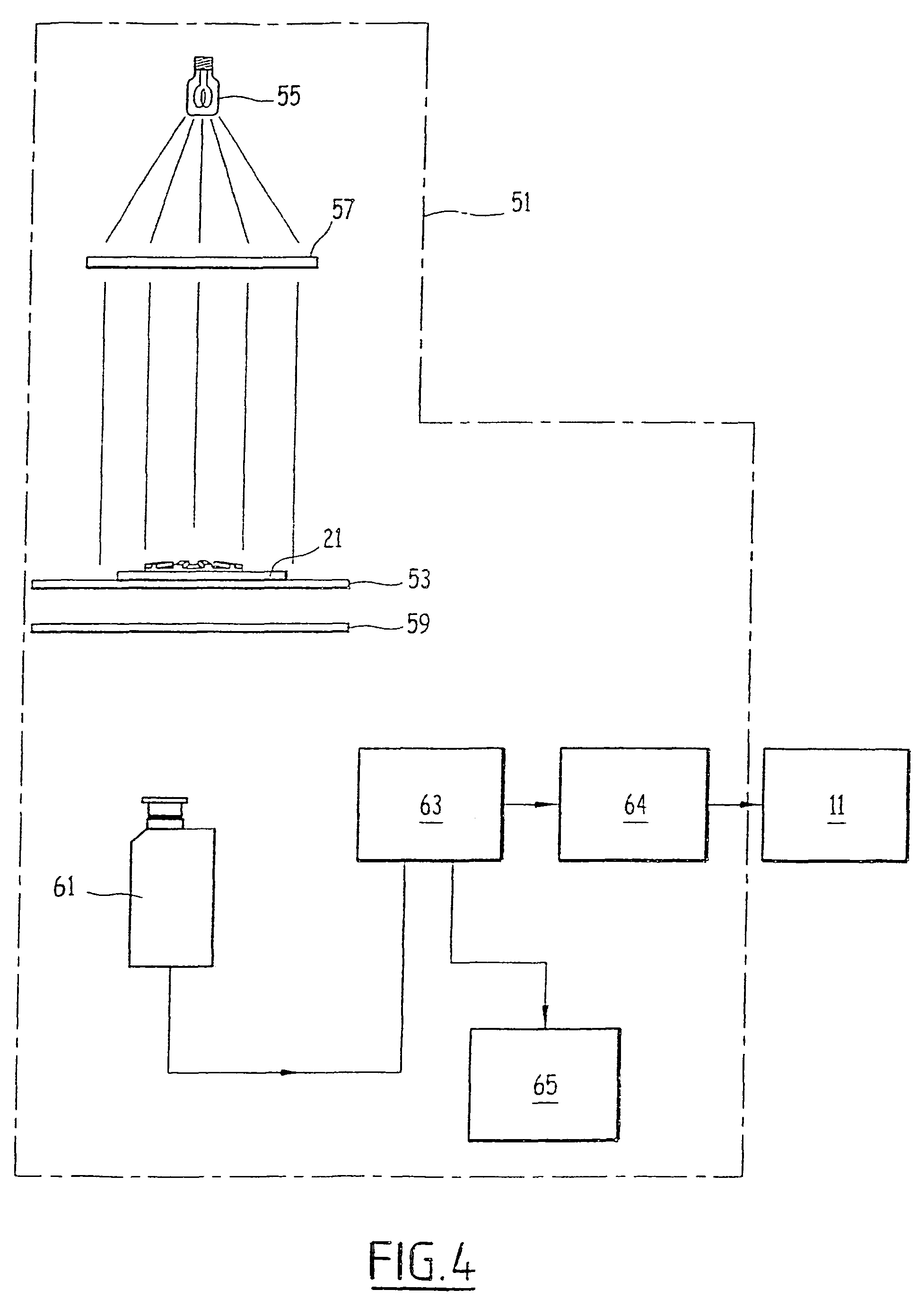 Method of calibrating an ophthalmic-lens-piercing machine, device used to implement one such method and ophthalmic-lens-machining apparatus comprising one such device