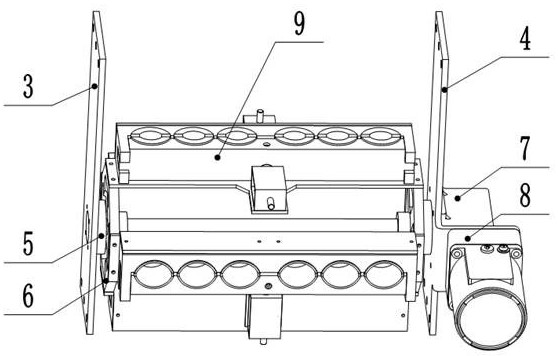 Batch processing device based on penicillin bottle medicine mixing and shaking-up technology