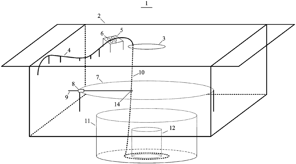 A submarine cable intelligent take-up and release rack