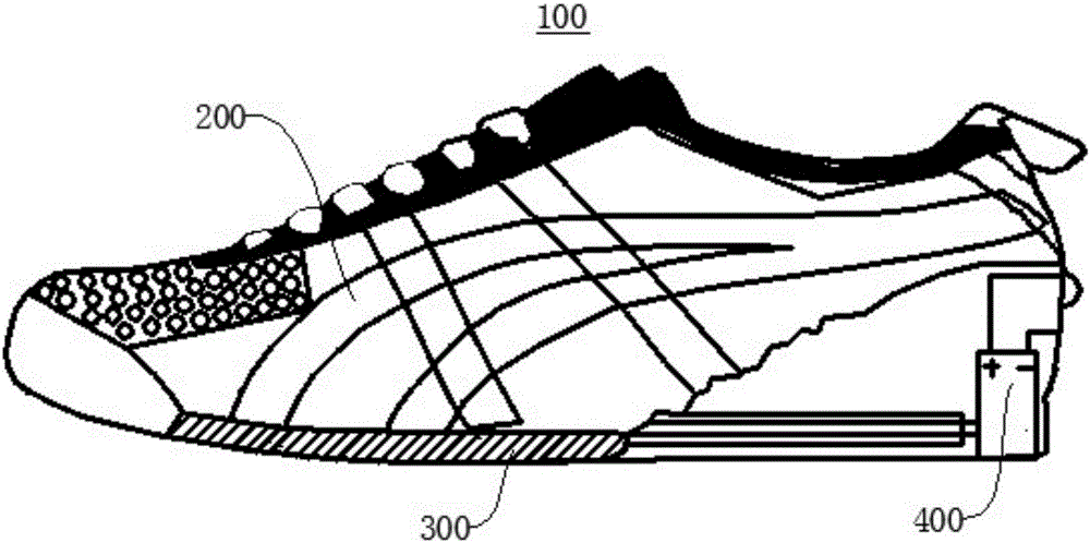 Piezoelectric ceramic fiber power generation system, power generation shoes and power generation tire