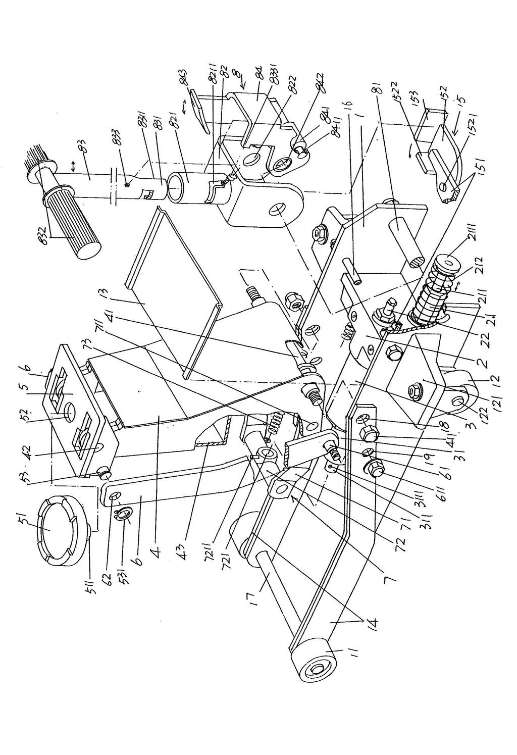 Horizontal hydraulic jack