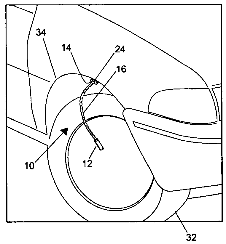 Automobile wheel lighting system