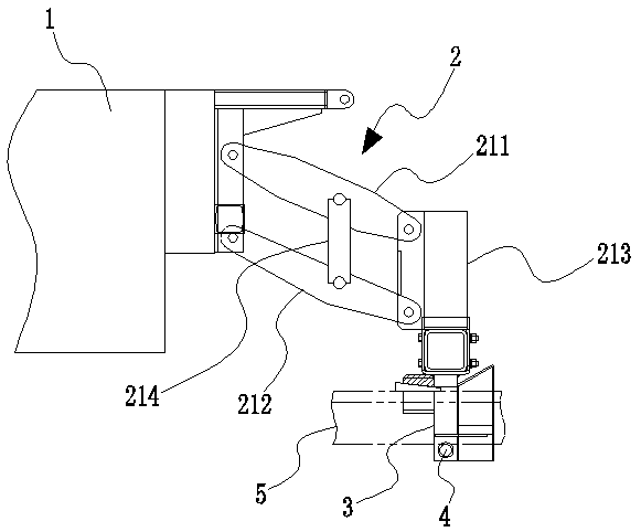 Rail dragging and lifting method for rail laying