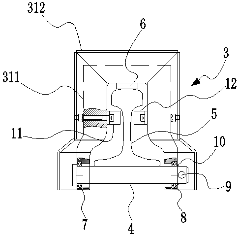 Rail dragging and lifting method for rail laying