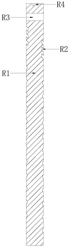 Deep-hole processing device for semiconductor material