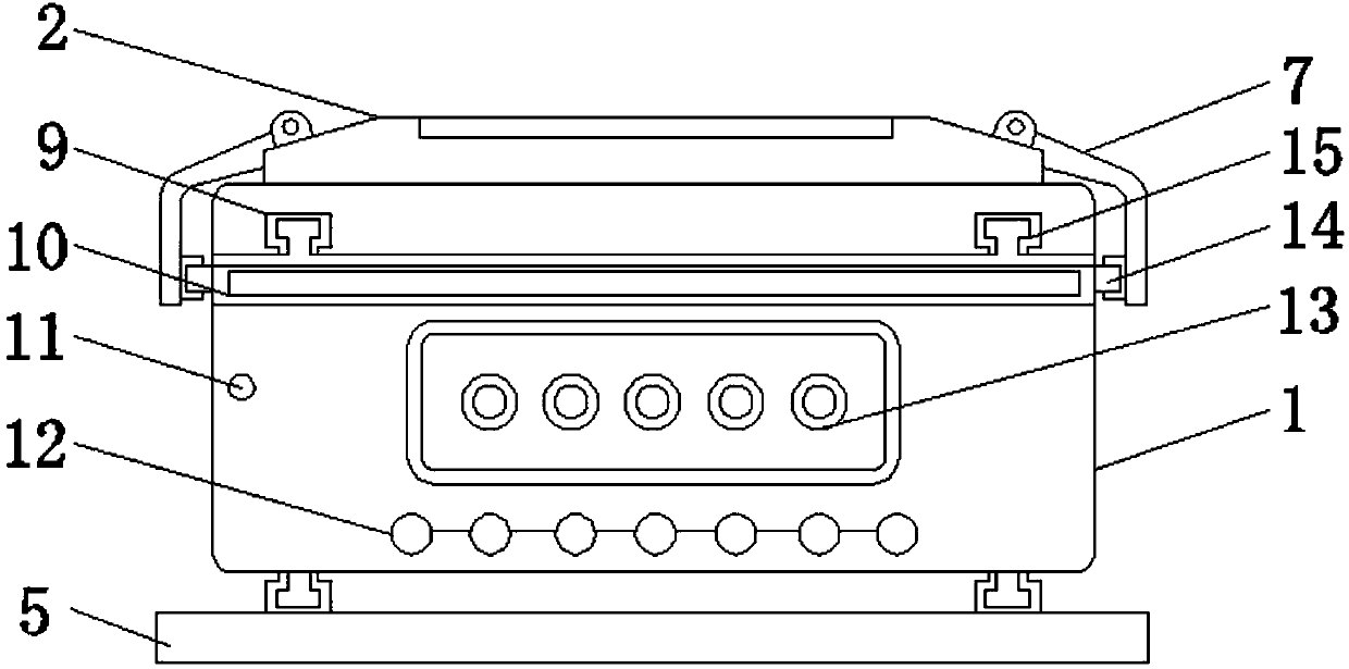 Electric energy meter modular assembly structure