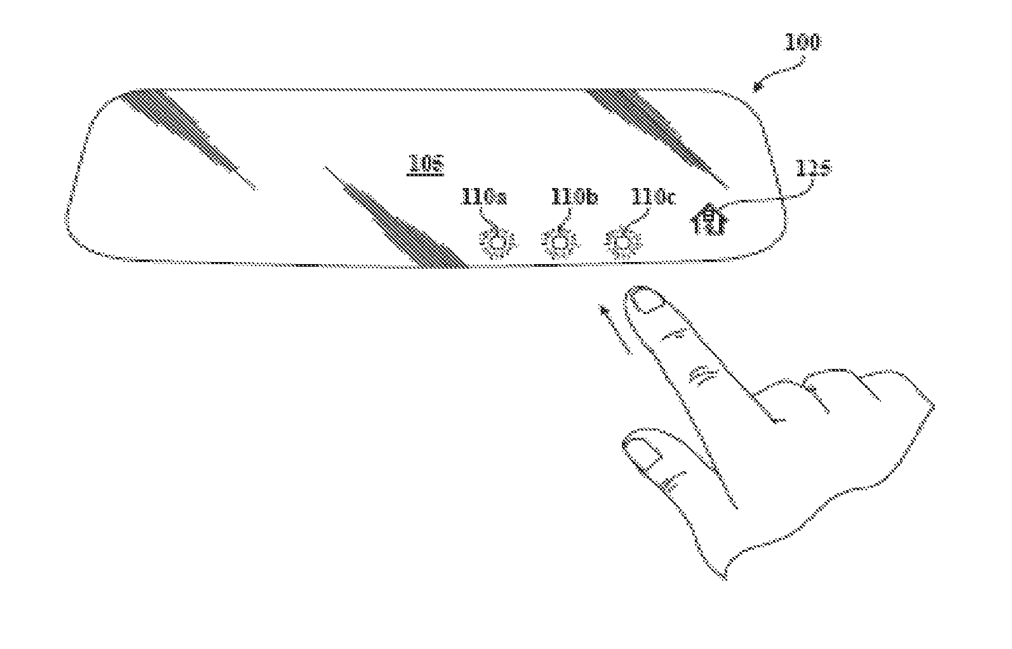 Interior rearview mirror assembly with integrated indicator symbol